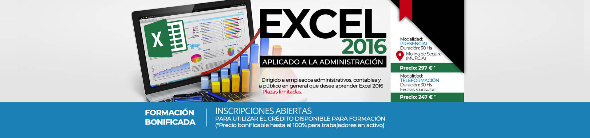 Curso de Excel 2016 aplicado a la Administración