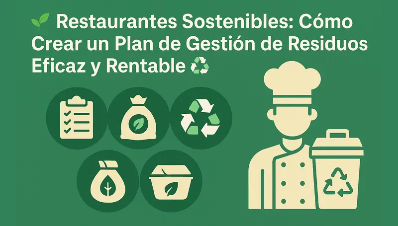 Restaurantes Sostenibles: Cómo Crear un Plan de Gestión de Residuos Eficaz y Rentable