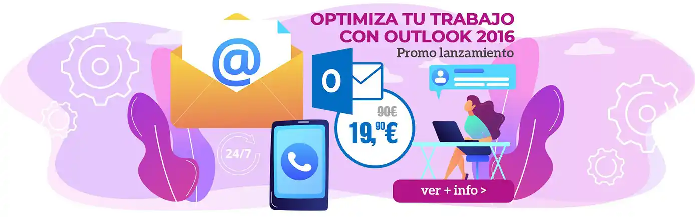 Optimiza tu trabajo con Outlook 2016 formación online